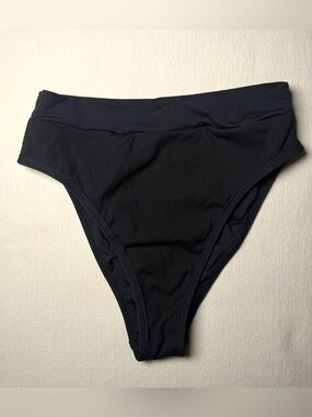 L*space Swim Black High Waisted Bikini Bottoms